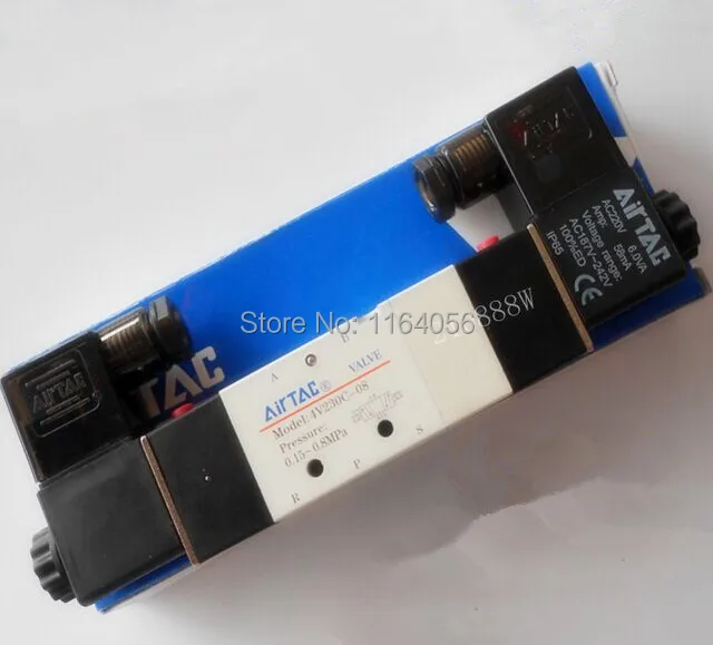 1 шт. 1/4 ''порты 4V230C-08 AC110V 3-позиционный 5-позиционный воздушный