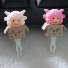 20 шт./партия, kawaii, картонная маленькая Овечка, Пылезащитная заглушка для сотового телефона, iphone, samsung, htc, kpop, Мультяшные наушники аниме-кепки