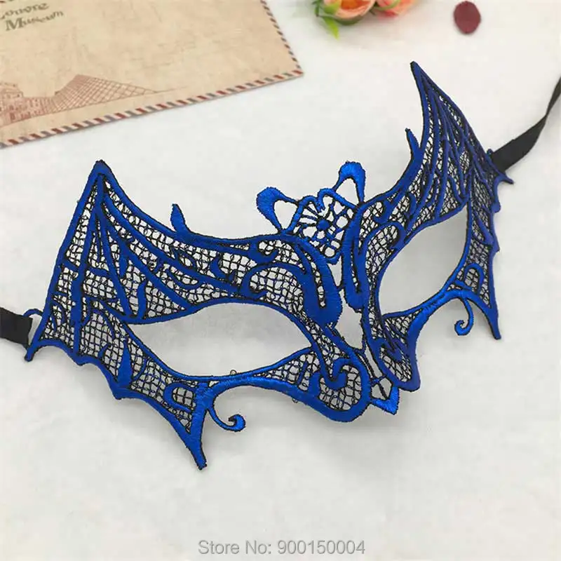 1pc Blue Sexy Lady Lace Mask Eye Mask For Masquerade Party Halloween Party Fancy Drop shipping  (10)