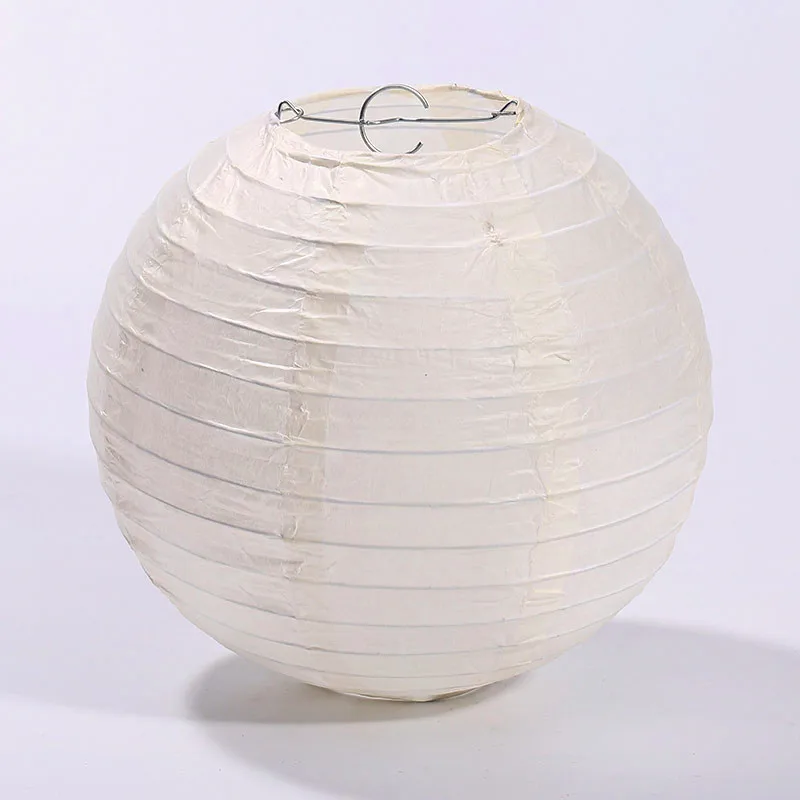 20pcs Beige Chinese Paper Lantern Lampion Baby Shower Birthday Wedding