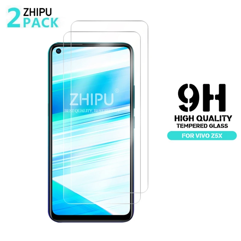 

2 Pcs Tempered Glass For VIVO Z5X Glass Screen Protector 2.5D 9H Premium Tempered Glass For VIVO Z5X Protective Film