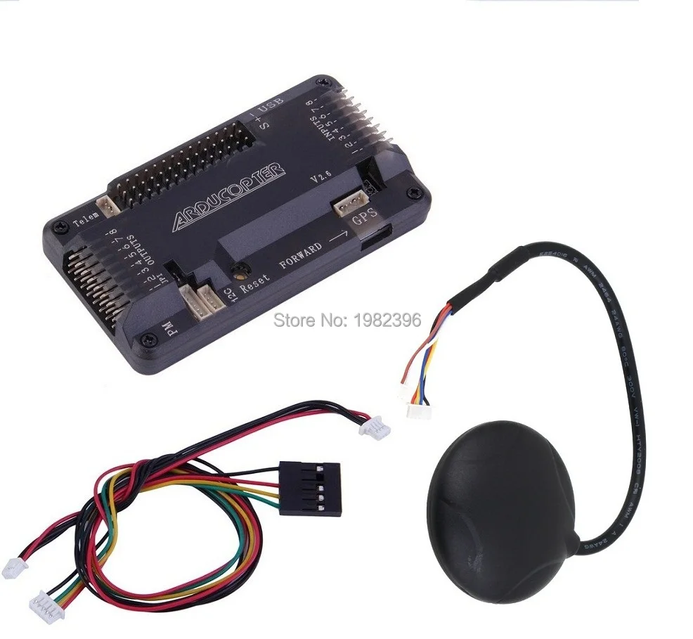 Плата контроллера полета ArduPilot Mega APM2.6 APM2.8 + 6 м GPS с компасом APM 2 для FPV