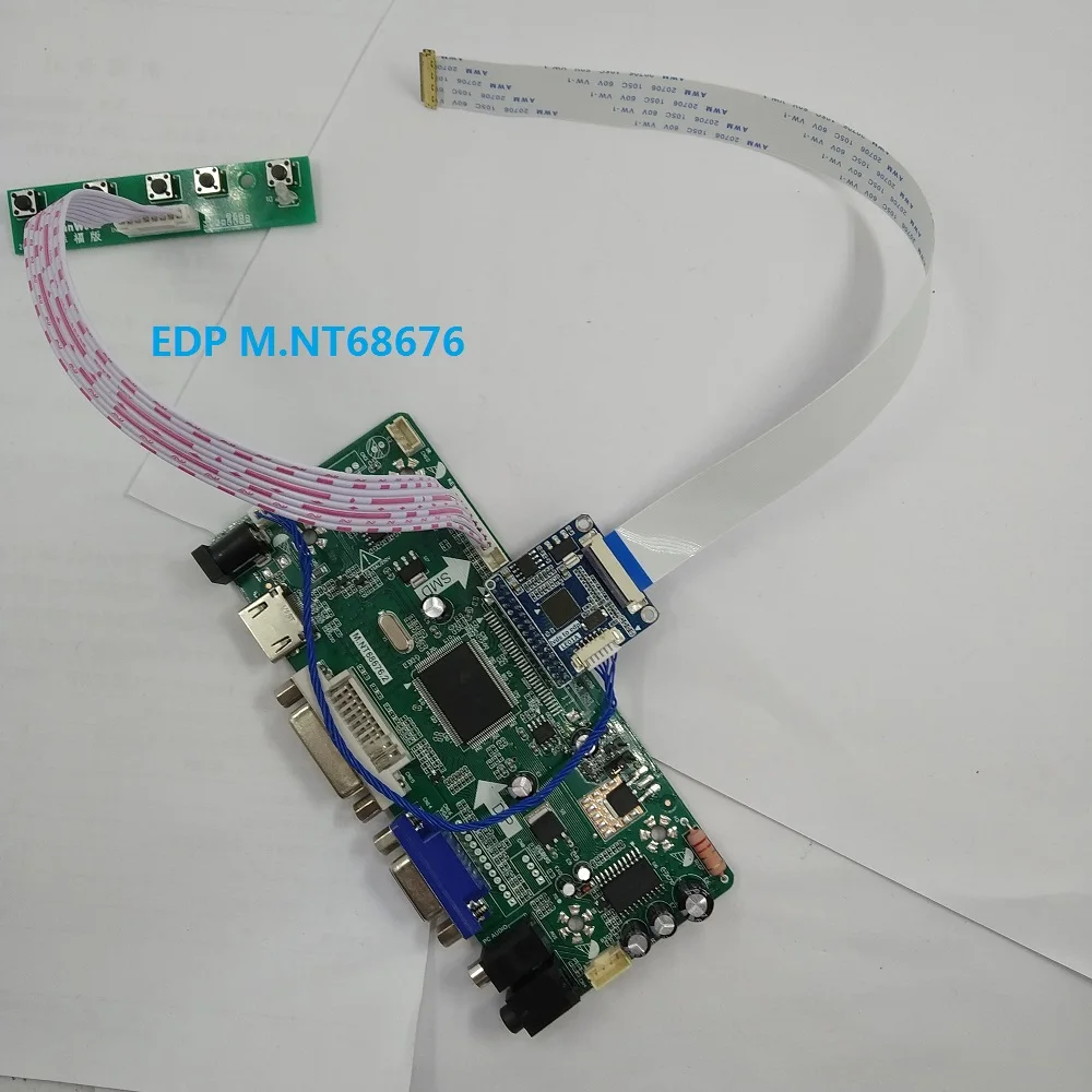 

kit for LP156WF6(SP)(M2) LCD M.NT68676 15.6" LED DVI 60Hz 1920*1080 LG display 30pin EDP HDMI VGA Panel Screen Controller board