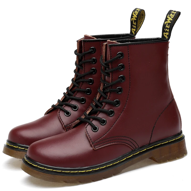 

2019 Wearable Fashion Men's Shoes Mens Martens Leather Boots New Cool Footwear For Men Comfortable Boy Martins Boots
