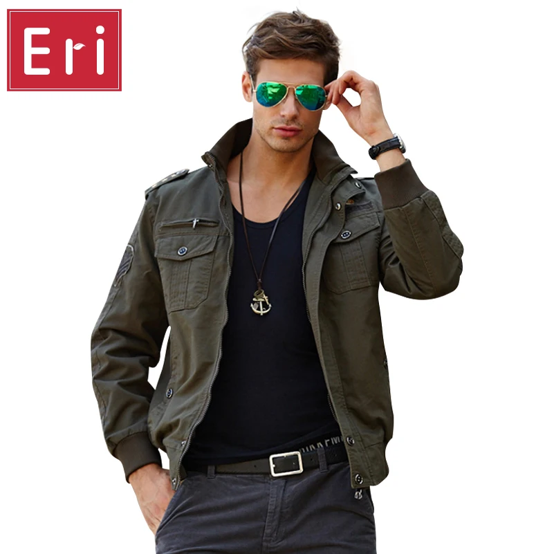 2017 Autumn Bomber Jacket Men Flight Jackets Stand Collar