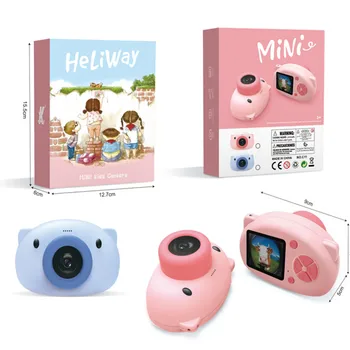 

Mini Kids Camera Cartoon Pig Life Record Electronic Toy Normal Card Version Photograph Educational Toy Birthday Gift for Kids
