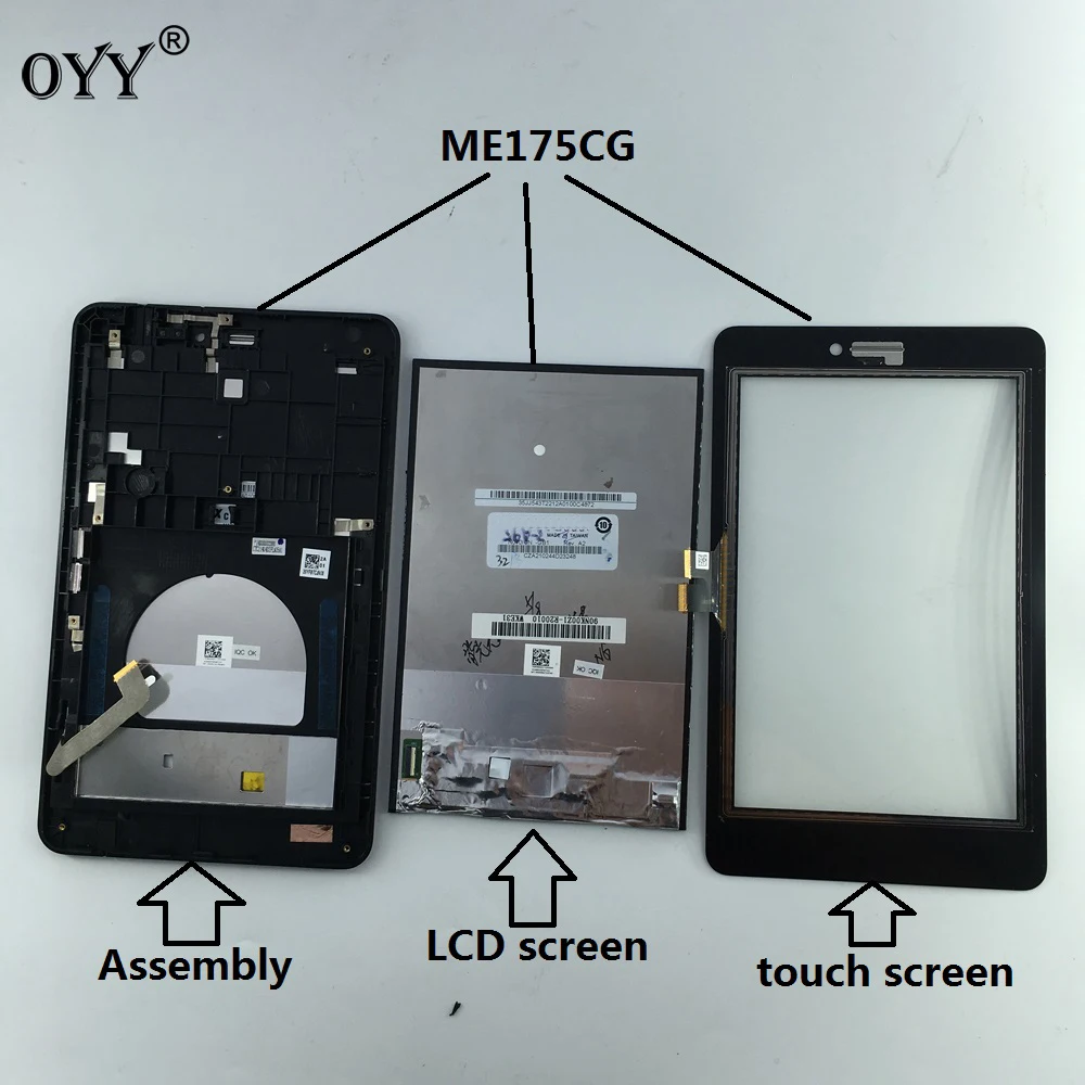 capacitive touch screen LCD Display Digitizer Glass Assembly with frame For Asus Fonepad 7 Memo HD 7 ME175 ME175CG K00Z capacitive touch screen LCD Display Digitizer Glass Assembly with frame For Asus Fonepad 7 Memo HD 7 ME175 ME175CG K00Z