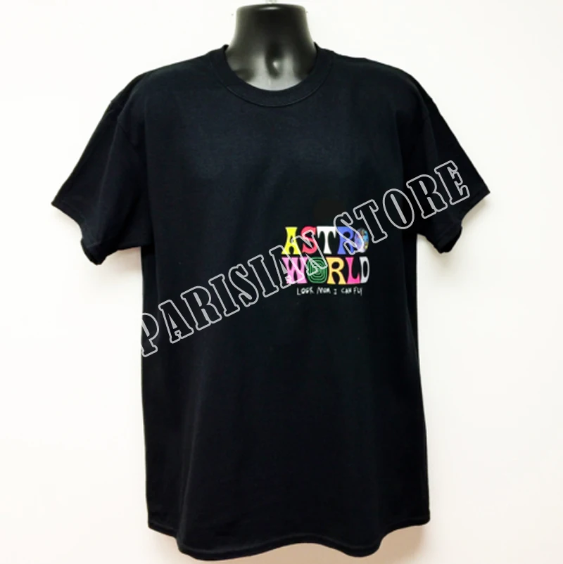 TRAVIS SCOTT ASTROWORLD look mom i can fly CONCERT MERCH летние мужские и женские хлопковые футболки в стиле хип-хоп уличные костюмы