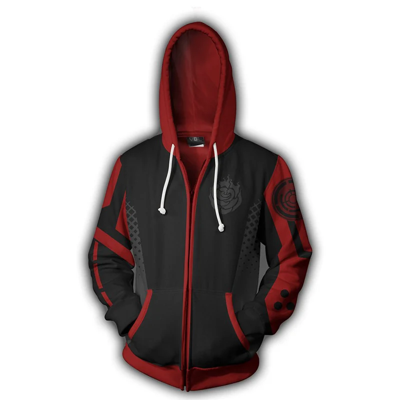

Cosplay Costume Angel Costume Isaac Forstac Cosplay Sweatshirt Uniex Anime 3D Print Sweater RWBY Zipper Turtleneck Sweater Men's