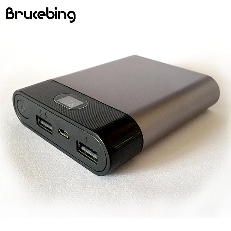 

Dual USB LCD Portable DIY Power Bank Box 4X18650 Battery Charger 5V/2A Powerbank Case For Samsung For Phone 5 6 External Battery