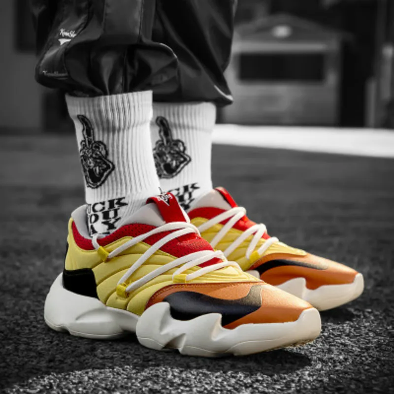 

Light breathable vintage dad Men sneakers Dancing men casual shoes 2019 kanye west hip hop men sneakers zapatos hombre