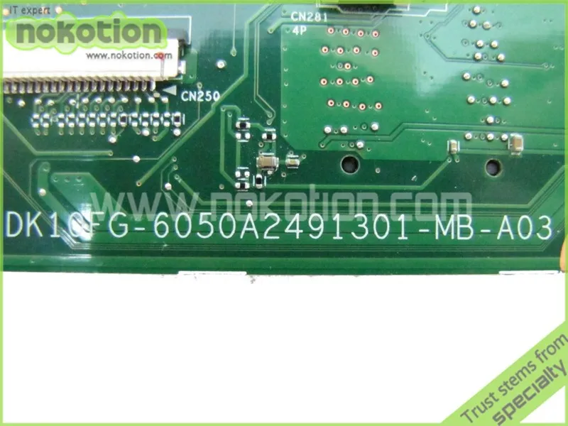 Dk10fg-6050a2491301-mb-a03 PN 1310a2491319 SPS v000275120 для Toshiba Satellite L855 Материнская плата ноутбука HD4000 + HD 7670 м Графика