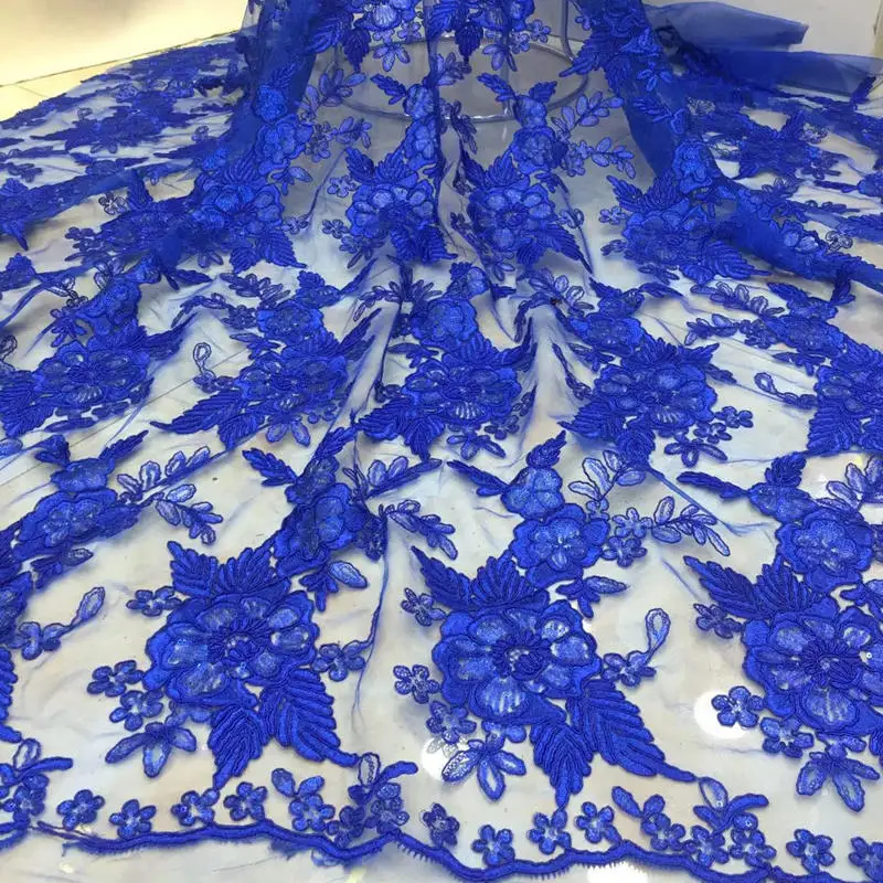 

African lace fabric, new design Nigerian French lace fabric with fine sequins, quality African tulle lace