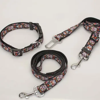 

Thicken Soft Collapsible Nylon Puppy Necklaces Grosgrain Ribbon Dog accessories Traction Belts Safety leashes Rope Pet Collar