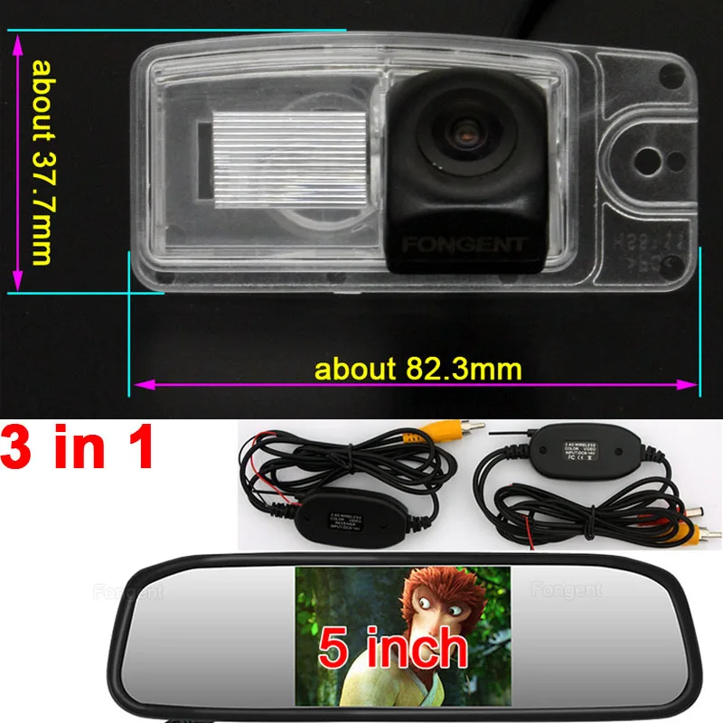 Для Nissan XTrail X Trail Автомобильный Обратный задний вид 1280*720P HD Беспроводная парковочная камера монитор - Название цвета: Y8311-AV-H2-50