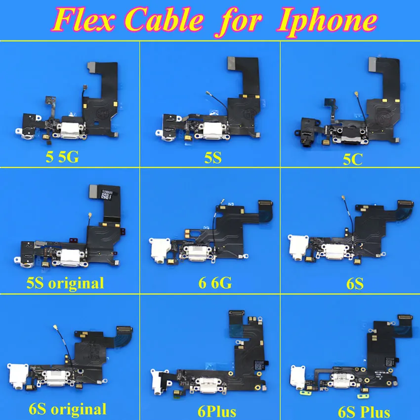 ChengHaoRan DC разъем питания для iPhone 4 4G 4S 5 5G 6 6Plus 6S 7 7G 7P 8 8P X зарядный порт Гнездо Micro USB разъем