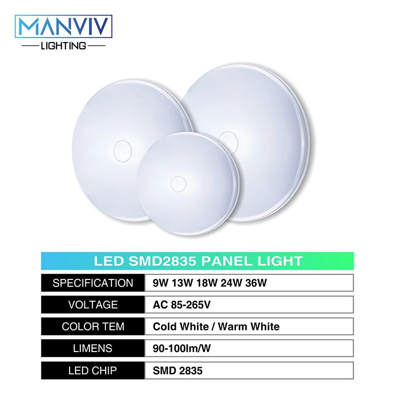  Modern LED Ceiling Lamp LED Panel Lamp 48W 36W 24W 18W 13W 9W 85-265V For Living Room Surface Mount - 33007052822