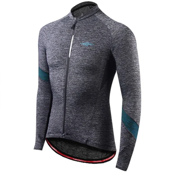 Mountainpeak, ледяной шелк, Майки для велоспорта, Мужская одежда для верховой езды, толстовка с длинными рукавами, MTB, велосипед, светоотражающая спортивная майка, одежда - Цвет: grey 5