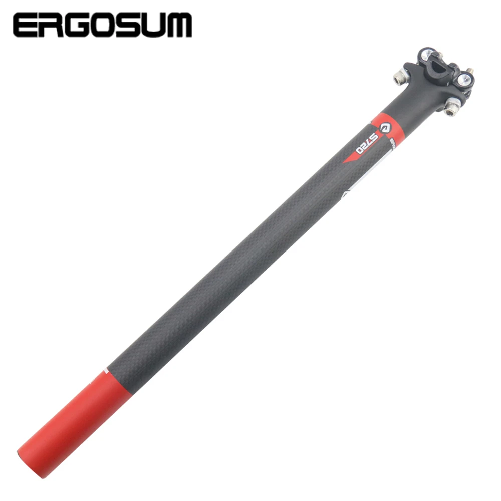 ERGOSUM Bike 3K Carbon Bicycle Seatpost Carbon Fib...