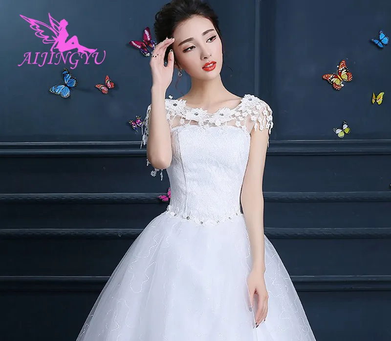 

AIJINGYU 2018 plus size free shipping new hot selling cheap ball gown lace up back formal bride dresses wedding dress FU158