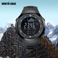 Digital-reloj de Los Hombres relojes reloj reloj digital al aire libre pesca altímetro termómetro barómetro altitud escalada senderismo horas