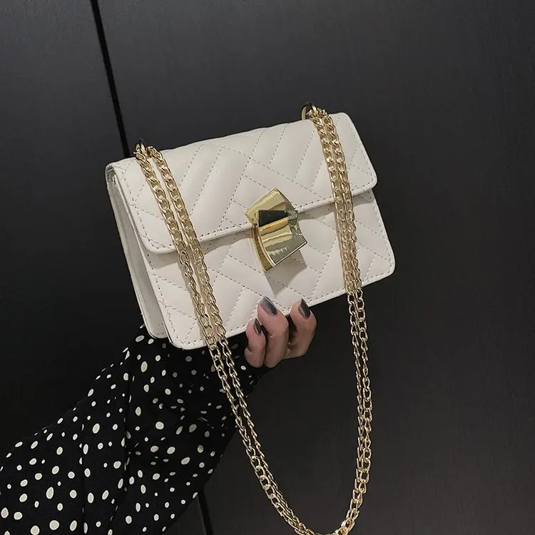 

2019 New Casual Girls Flap Bags Chain Handbags Tide Women Package Shoulder Bag Cross Body Mini Han Edition Messenger Tote Clutch