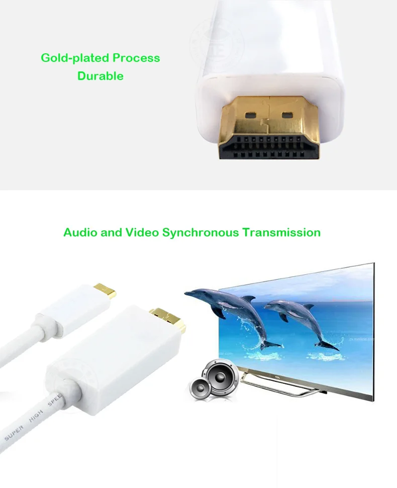 WinAqum позолоченные USB-C Тип C 3.1 до HDMI Тип Кабеля HDMI Стандарт М/М 4 К 3D Adapater Кабель для Ноутбука Черный 2 м HD-7011