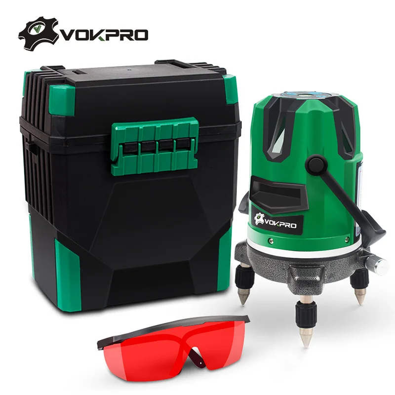 

5 Lines 6 Points Red Line Laser Level 360 Rotary 635nm Auto Vertical Horizontal Cross Tilt Outdoor Mode Rotary Cross Laser