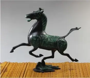 

china Family Feng Shui Copper brass Door Foo Dogs talisman lion beast Pair