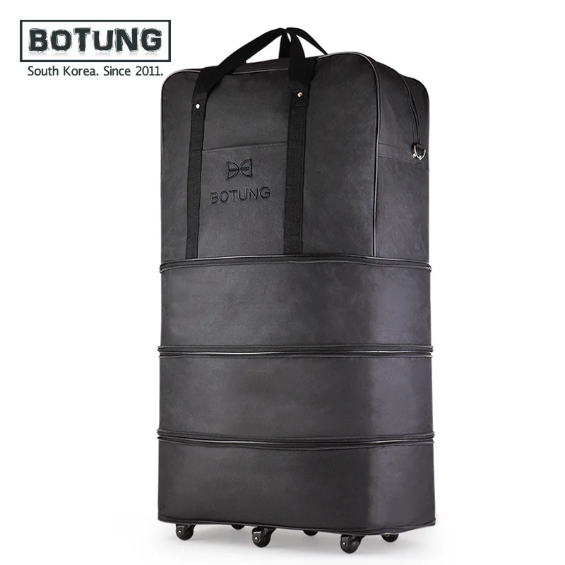 

Large capacity Three Tier Expandable folding bag Oxford cloth Bag universal wheel Consignment by Air travel bags luggage bags 36
