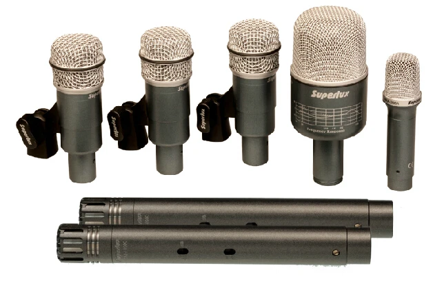 Набор барабанов для записи Superlux DRKB5C2 MKII 7 комплектов|drum microphone kit|drum microphonemicrophone kit |