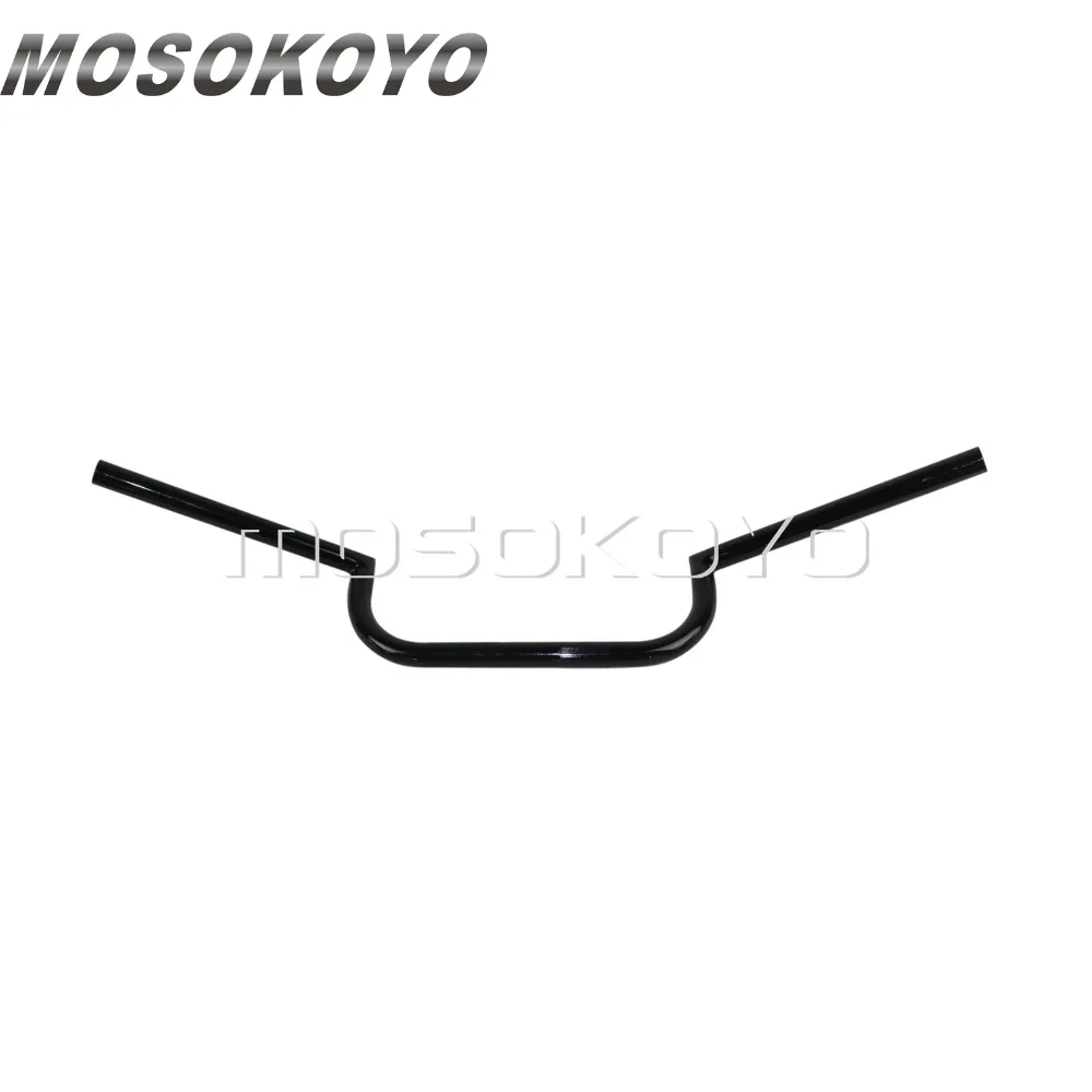 7/8 &quotили 1&quot Черный Руль Clubman ручка бар 22 мм 25 руль для Кафе Racer Cruiser Bobber Chopper|Руль