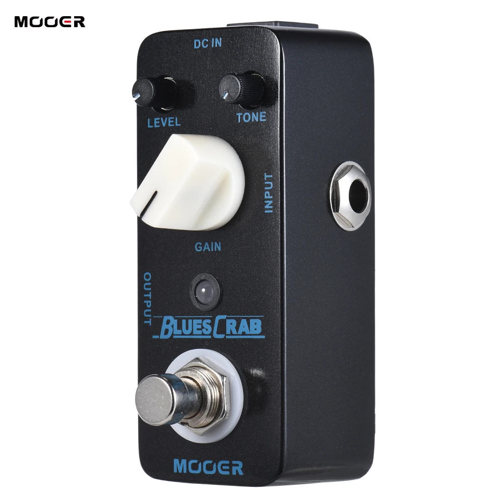 

MOOER BLUES CRAB Blues Overdrive Guitar Effect Pedal True Bypass Full Metal Shell