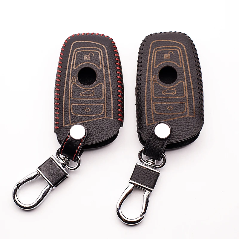 Кожаный чехол для ключа BMW M3 M4 M5 M6 X1 X3 X5 X6 E36 E46 E81 E82 E87 E90 E92|car key case cover|key for carcar remote covers |