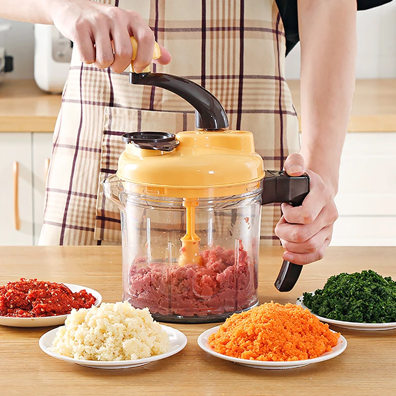 

Manual Meat Grinders Kitchen Food Processor Vegetable Chopper Speedy Garlic Cutter Fruit Nuts Shredder Cooking Accessories Item
