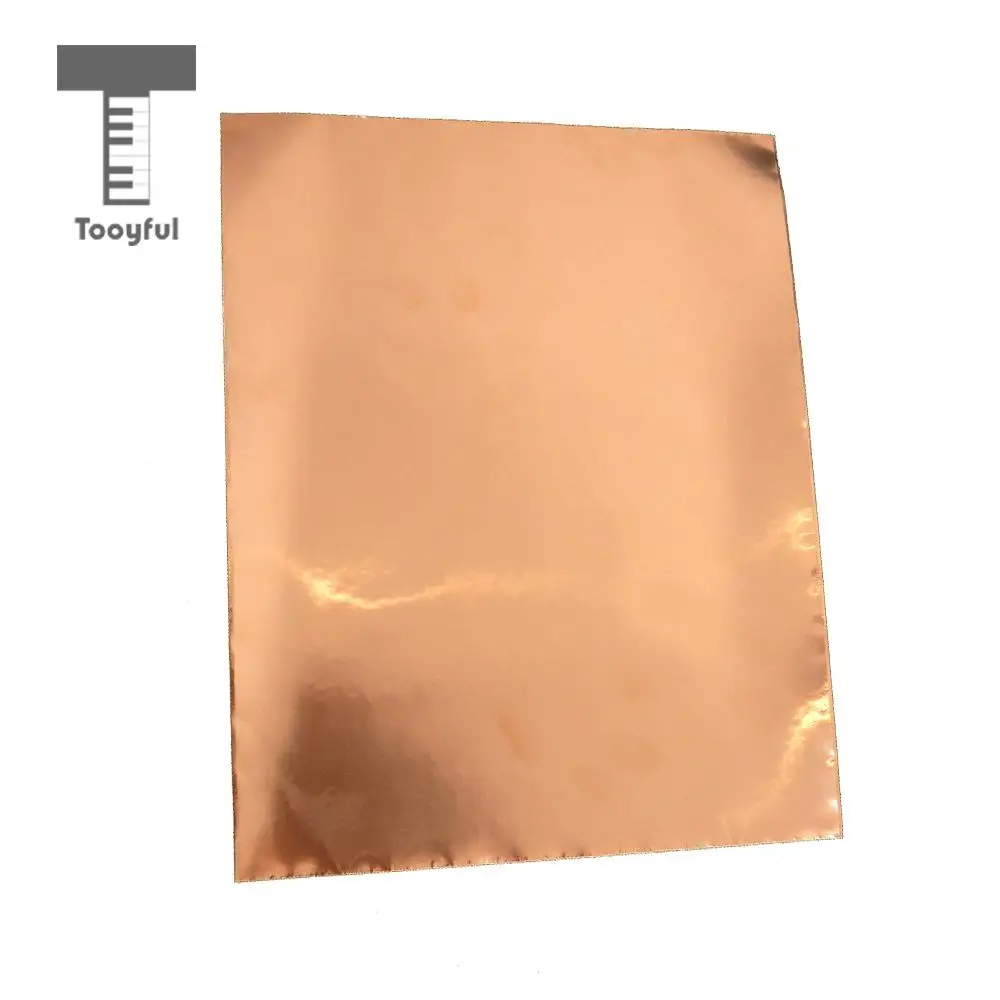 Guitar Copper Foil Slug & Snail Barrier EMI Shield Shielding Tape 30cm*20cm for Guitar Bass 1 Sheet Pack