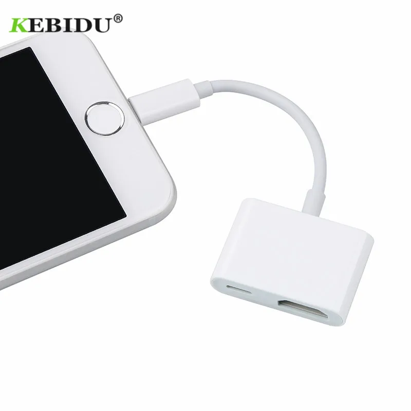 Кабель адаптер Kebidu Type C HDMI/HDTV TV цифровой кабель для Apple iPhone 5 5S 6 6s iPad Lightning av адаптер|