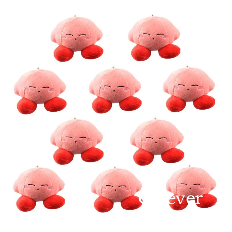 Новинка 10 шт./лот звезда Kirby мини плюшевый брелок Симпатичные мягкие игрушечные