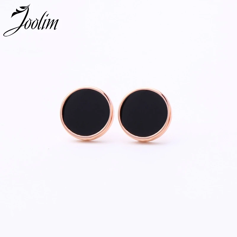 

Joolim High End Round Dot Stud Earring Color Keep Simple Earrings for Women
