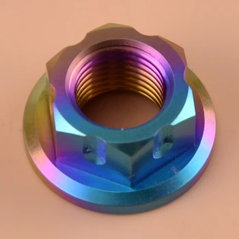 

High Performance GR5 M12 1.25mm Titanium Hex Colorful Flange Flower Nut Inner Accessories For Motorcycle Bicycle Car Boat