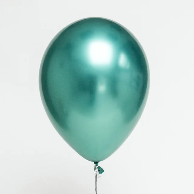 10 шт. 12 дюймов жемчужные латексные шары Хромированные Металлические цвета надувные воздушные шары для дня рождения свадьбы украшения дома - Цвет: Зеленый