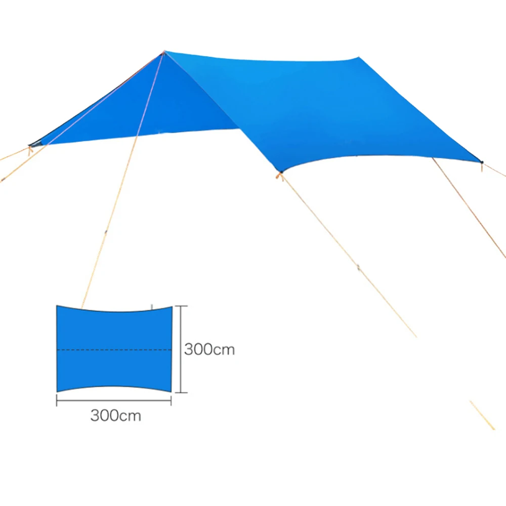 3 m x 3 m للماء الشمس المأوى بقاء التخييم تسلق في الهواء الطلق خيمة الباحة الشمس خفيفة الأشعة فوق البنفسجية قماش القنب المظلة مظلة حديقة خيمة