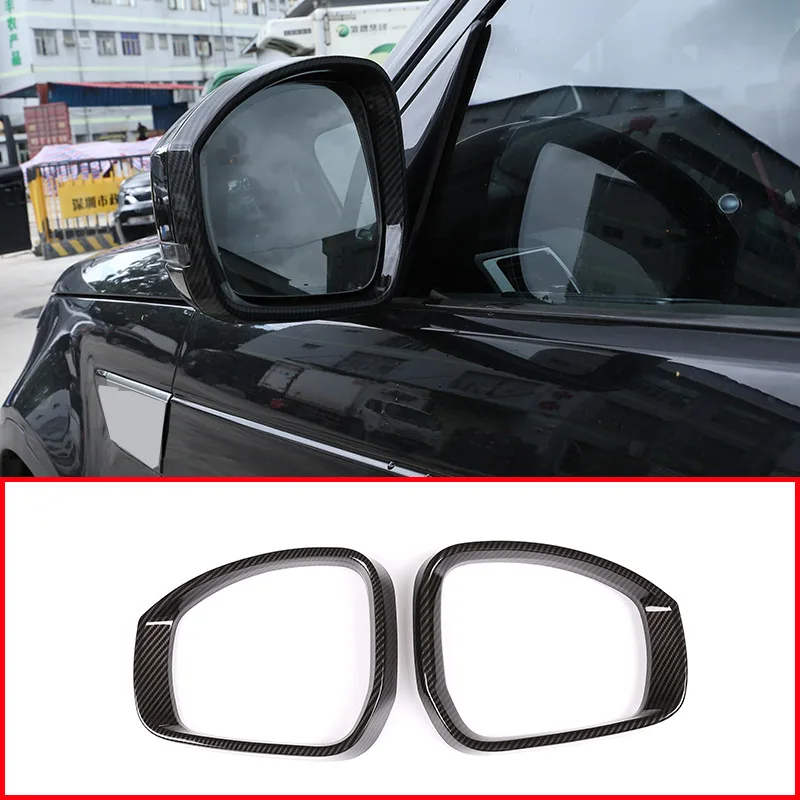 

Carbon Fiber Style ABS Rearview Mirror Frame Trim For Discovery 4 2014-2016 For Range Rover Sport RR Vogue 2014-2019 LR5 L462