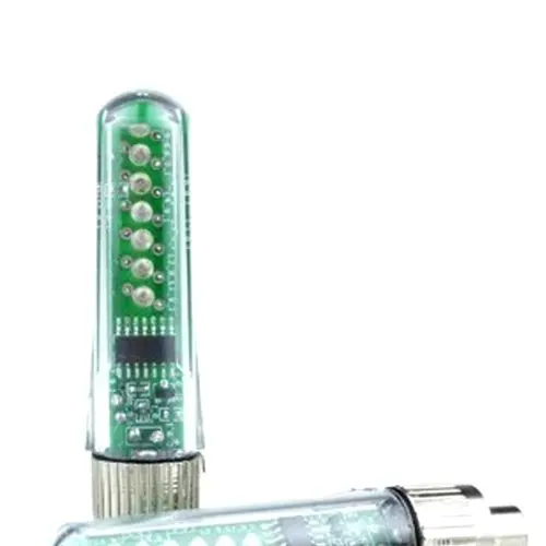 

3 Pcs of (7 LED Lights Bike Wheel Light Bulb Words Pattern Valve Spoke Light Lamp)