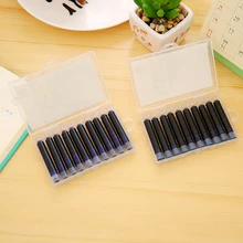 10 шт цвет синий или черный или красный или зеленый 3,4 мм перьевая ручка чернильные картриджи