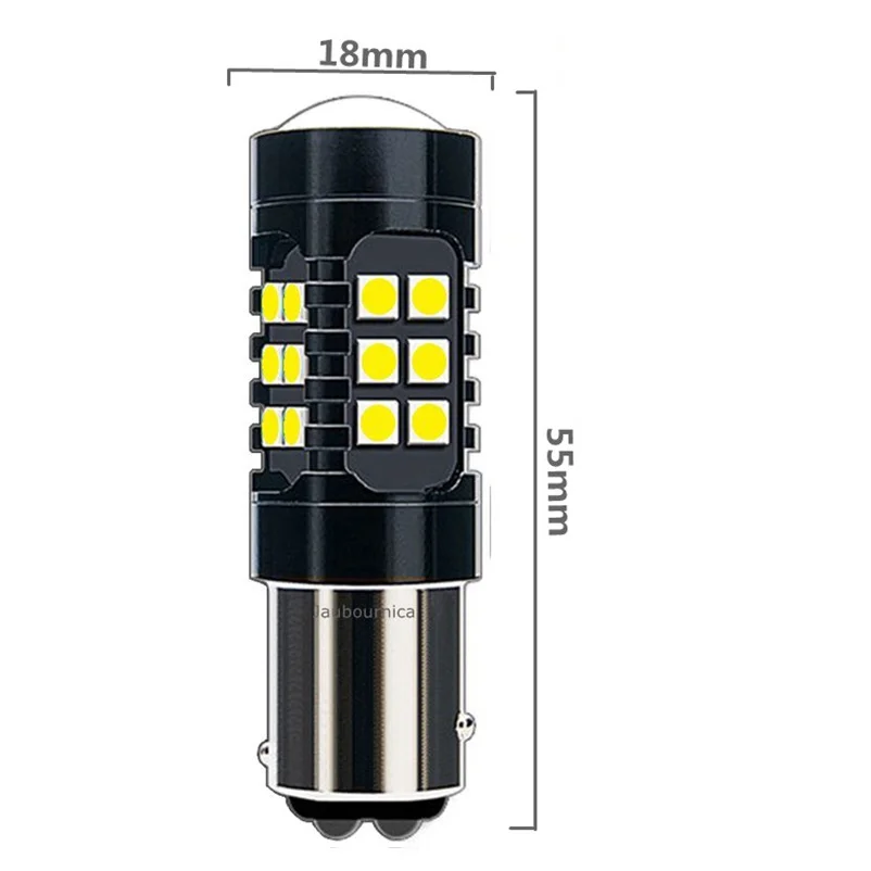 2 шт. 1157 BAY15D P21/5 Вт 1500LM 27 SMD 3030 светодиодная автомобильная лампа указателя поворота