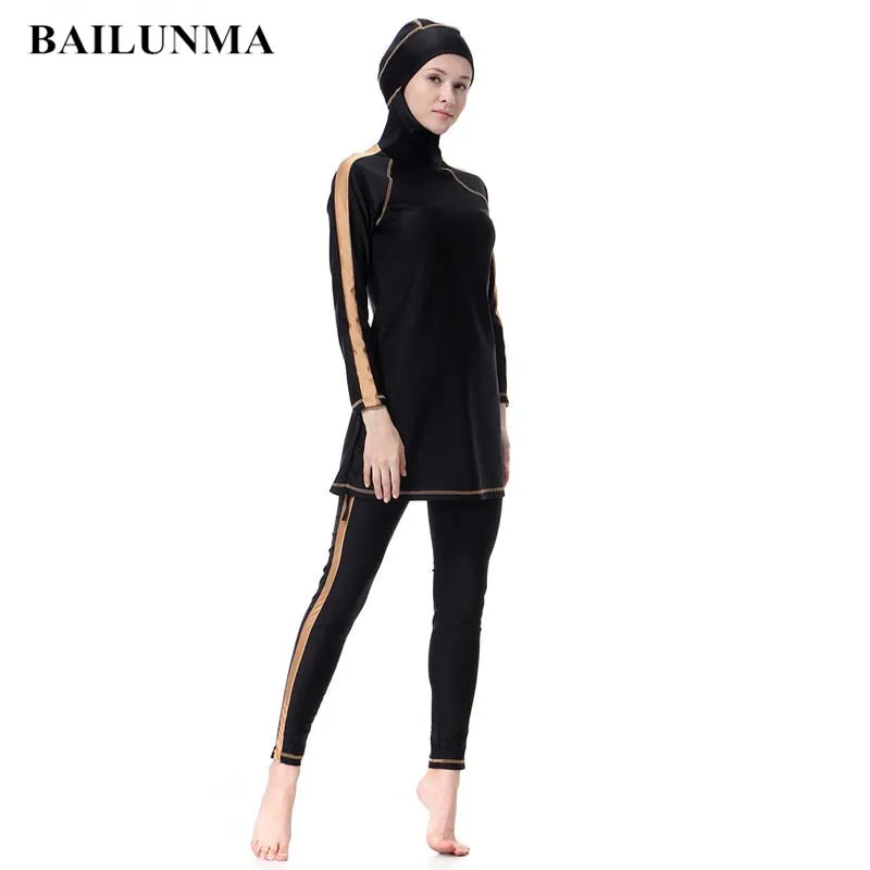 مسلم المايوه للنساء الفتيات-ملابس السباحة السباحة زي تصفح كامل الجسم متواضع الإسلامية التواضع