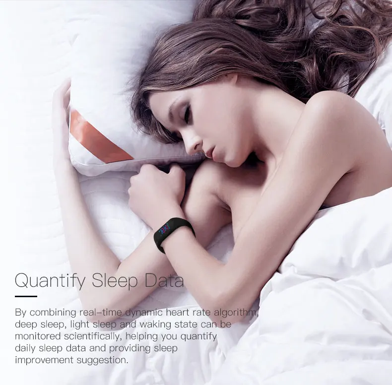 Smart bracelet blood pressure  heartrate W6S (11)
