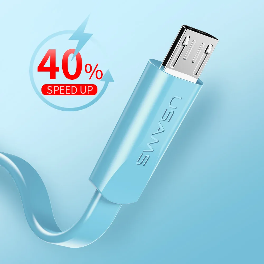 USAMS 2A كابل USB صغير للشحن السريع ، مزامنة البيانات مايكرو كابل يو اس بي لسامسونج Xiaomi هواوي شاحن هاتف محمول يعمل بنظام تشغيل أندرويد كابل مايكرو ... USAMS 2A كابل USB صغير للشحن السريع ، مزامنة البيانات مايكرو كابل يو اس بي لسامسونج Xiaomi هواوي شاحن هاتف محمول يعمل بنظام تشغيل أندرويد كابل مايكرو ...