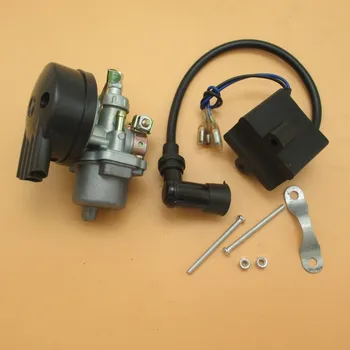 

Carburetor W/ Ignition coil 49cc 60cc 66cc 80cc 2 Stroke Engine Motor for Motorized Bike